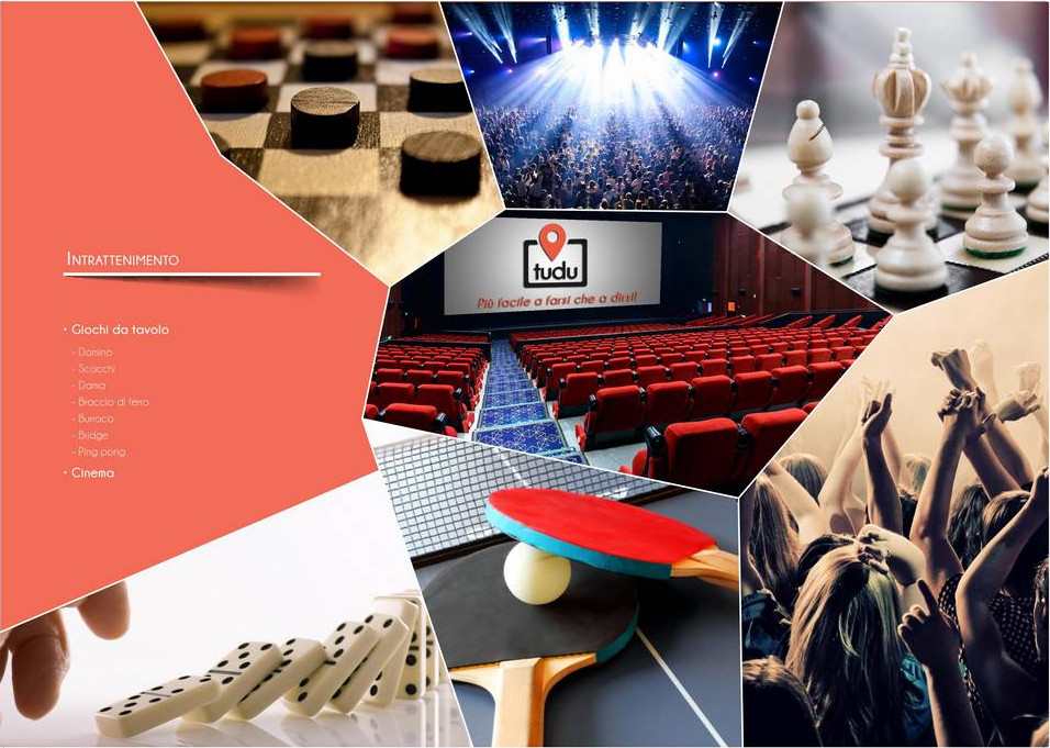 cinema dama scacchi concerto mani alzate ping pong domino tudu app pescara abruzzo