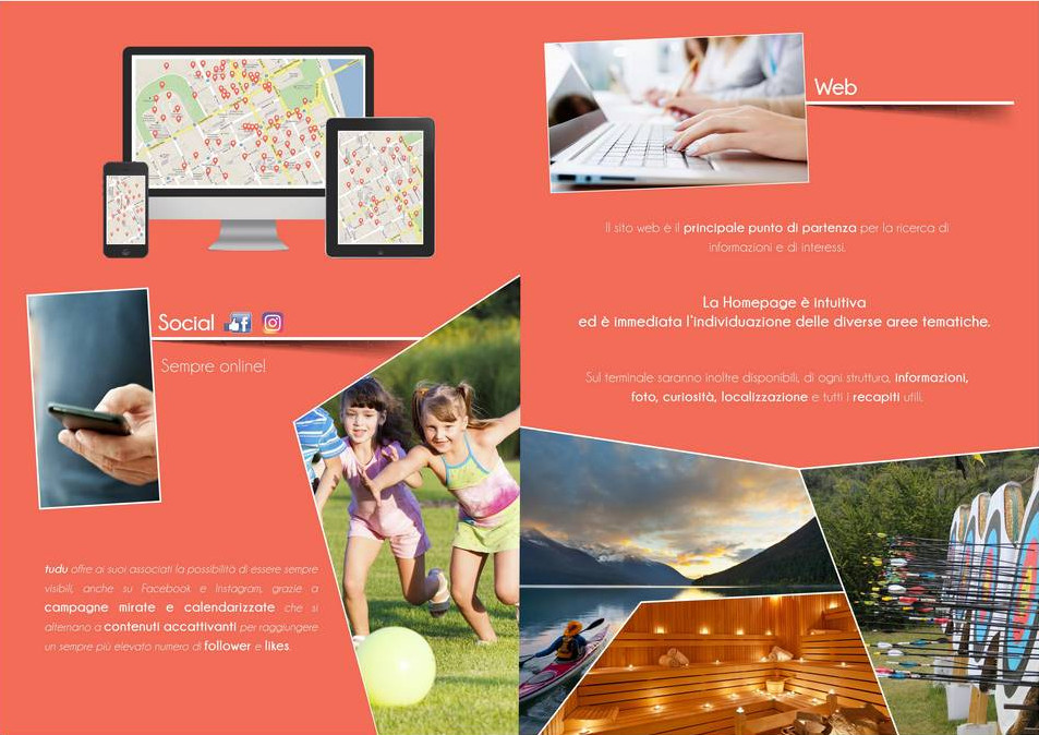 mockup mappa bambini che corrono attività all'aperto tastiera con mani tudu app pescara abruzzo