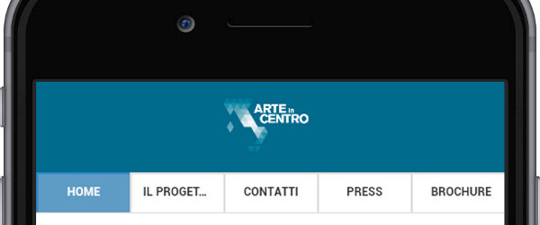 mobile app arte in centro home