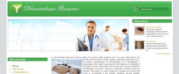 sito web dermatologia gargano