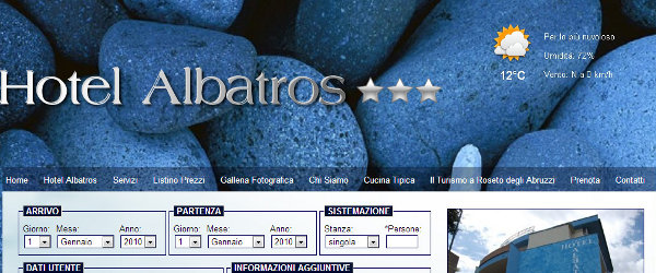 sito web hotel albatros roseto degli abruzzi