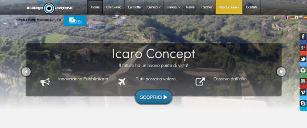sito web responsive icarodroni riprese e foto aeree con droni a Pescara in Abruzzo